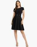 Vestido Manga Corta Mujer
