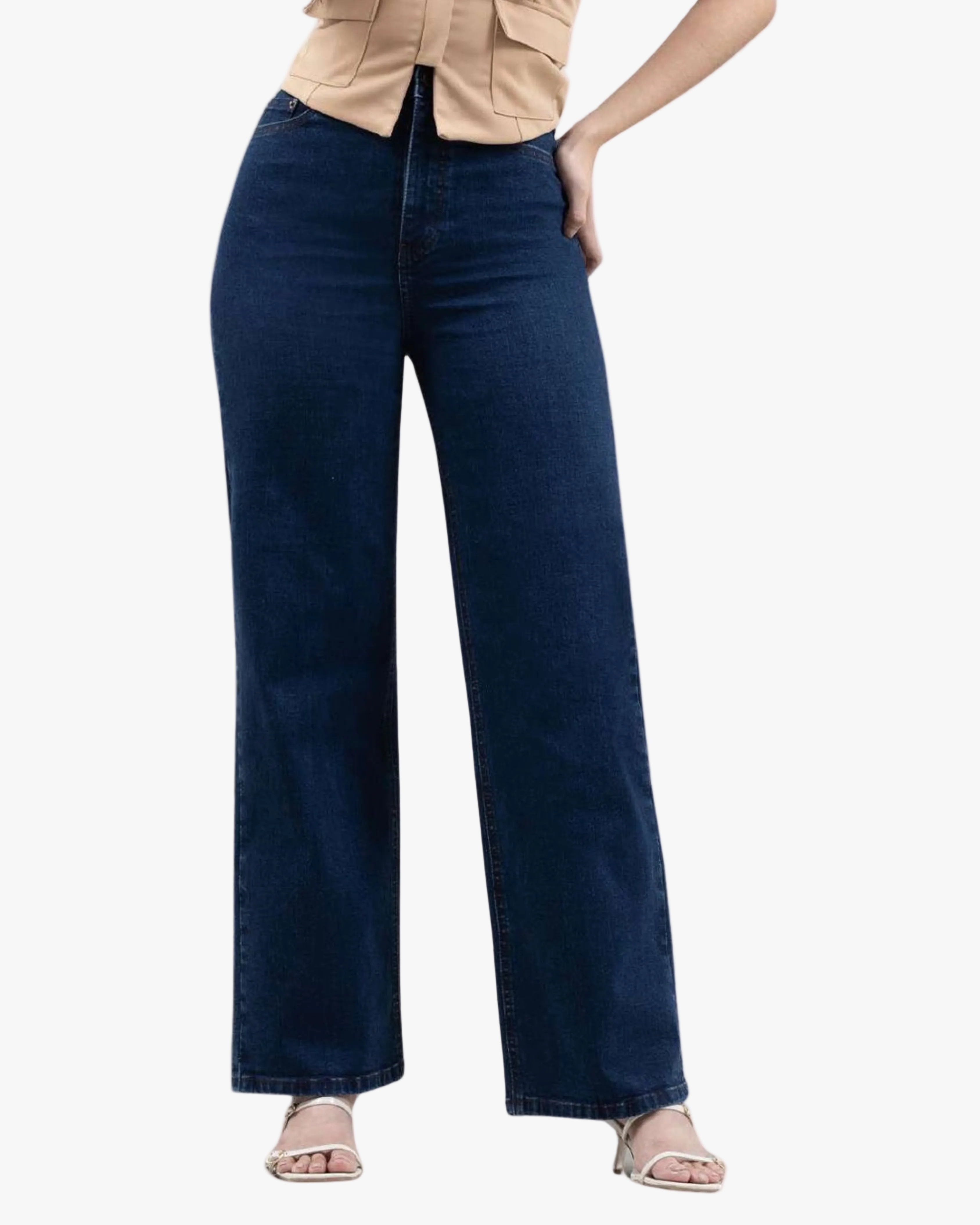 Jean Slim Wide Leg Mujer