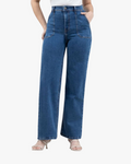 Jean Slim Wide Leg Mujer