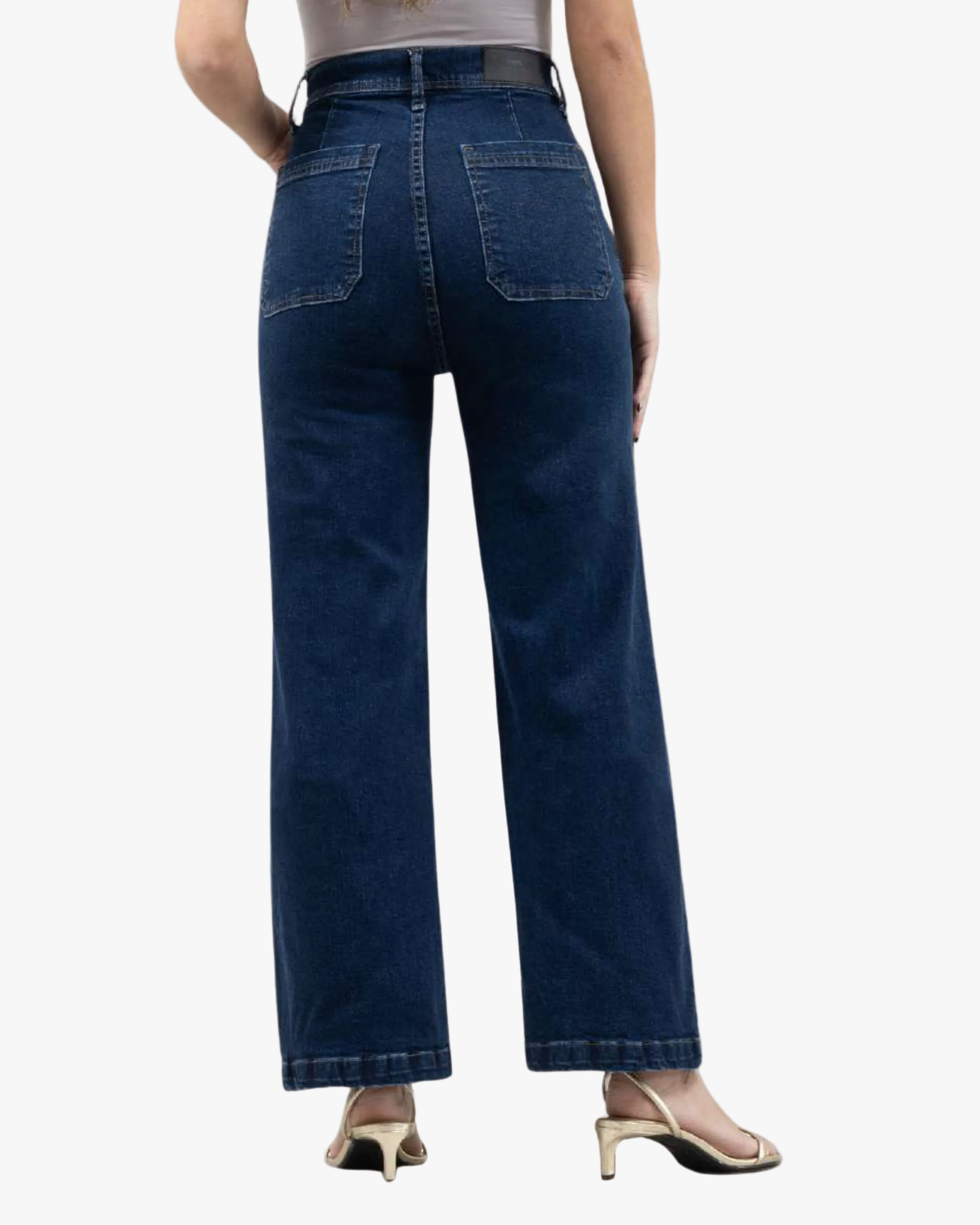 Jean Slim Wide Leg Mujer