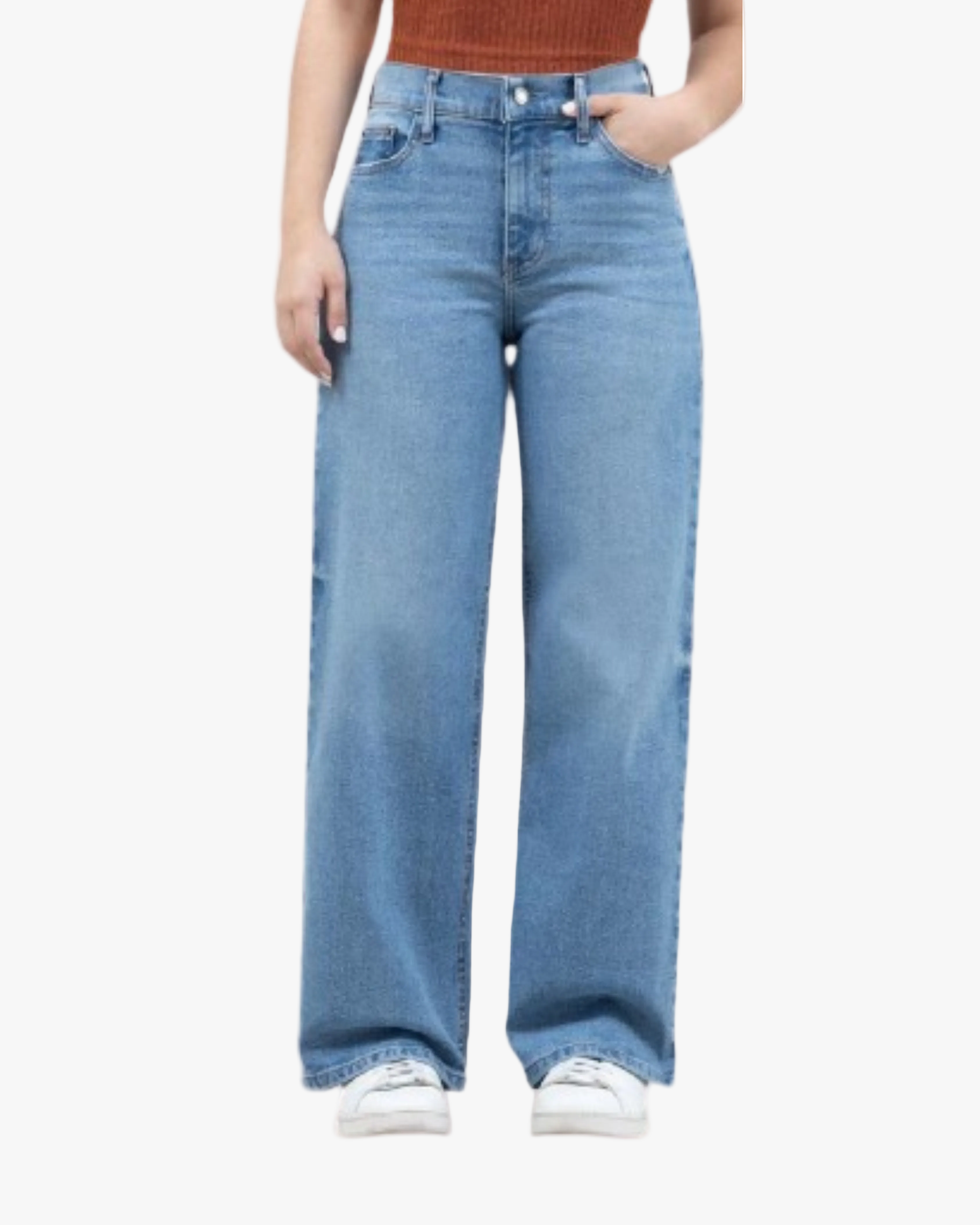 Jean Petite Wide Leg Mujer