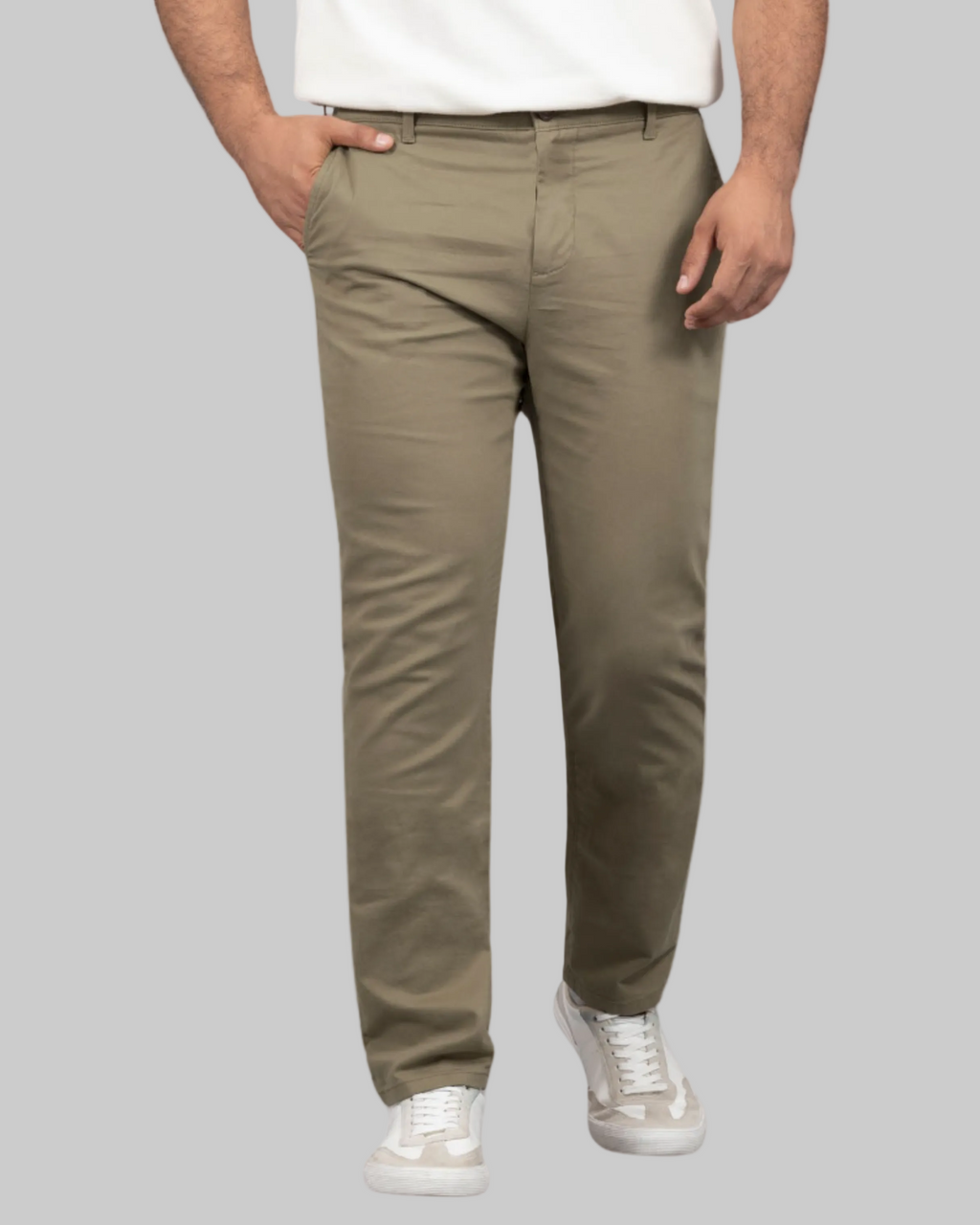 Pantalon Twill Straight Fit Hombre