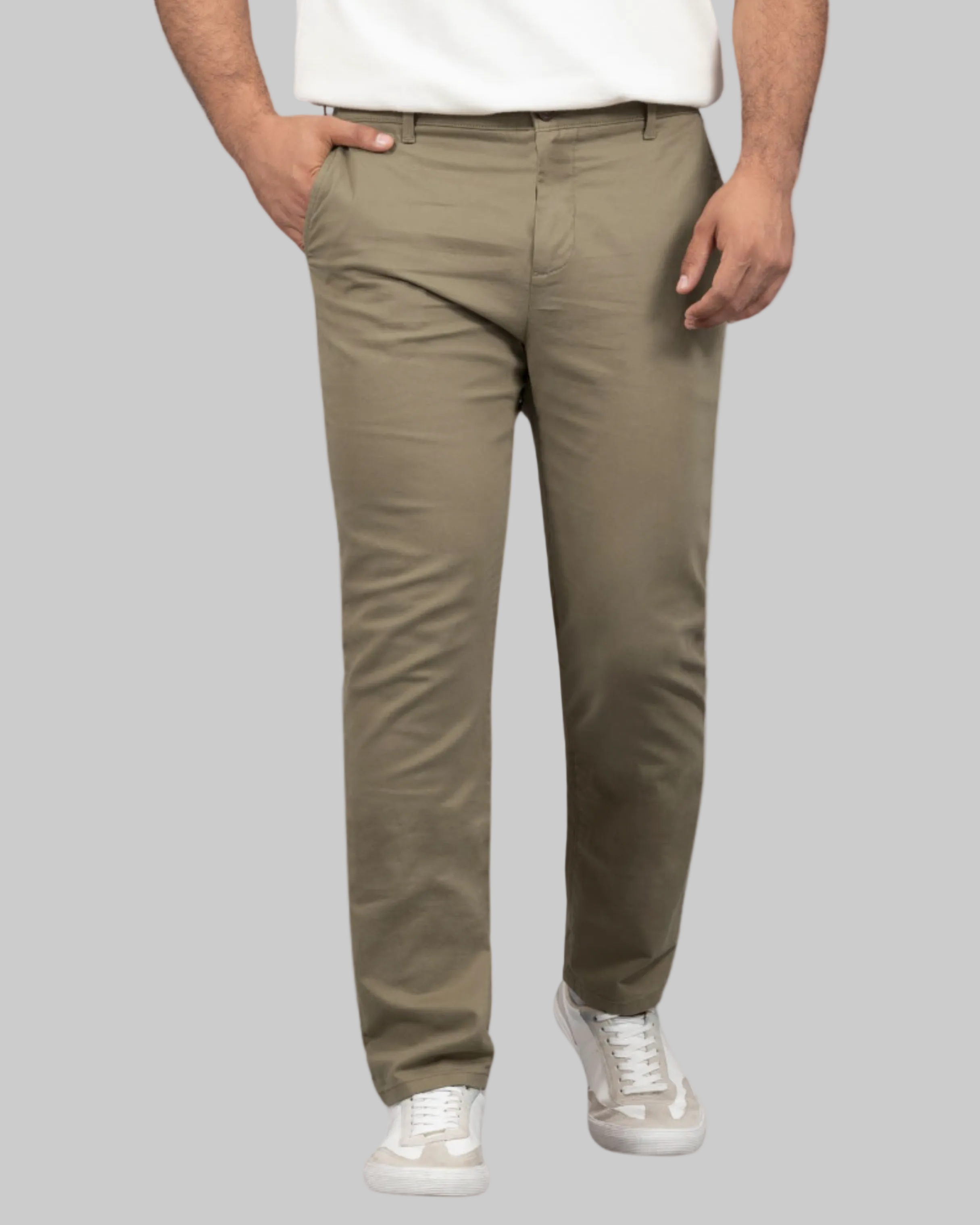 Pantalon Twill Straight Fit Hombre