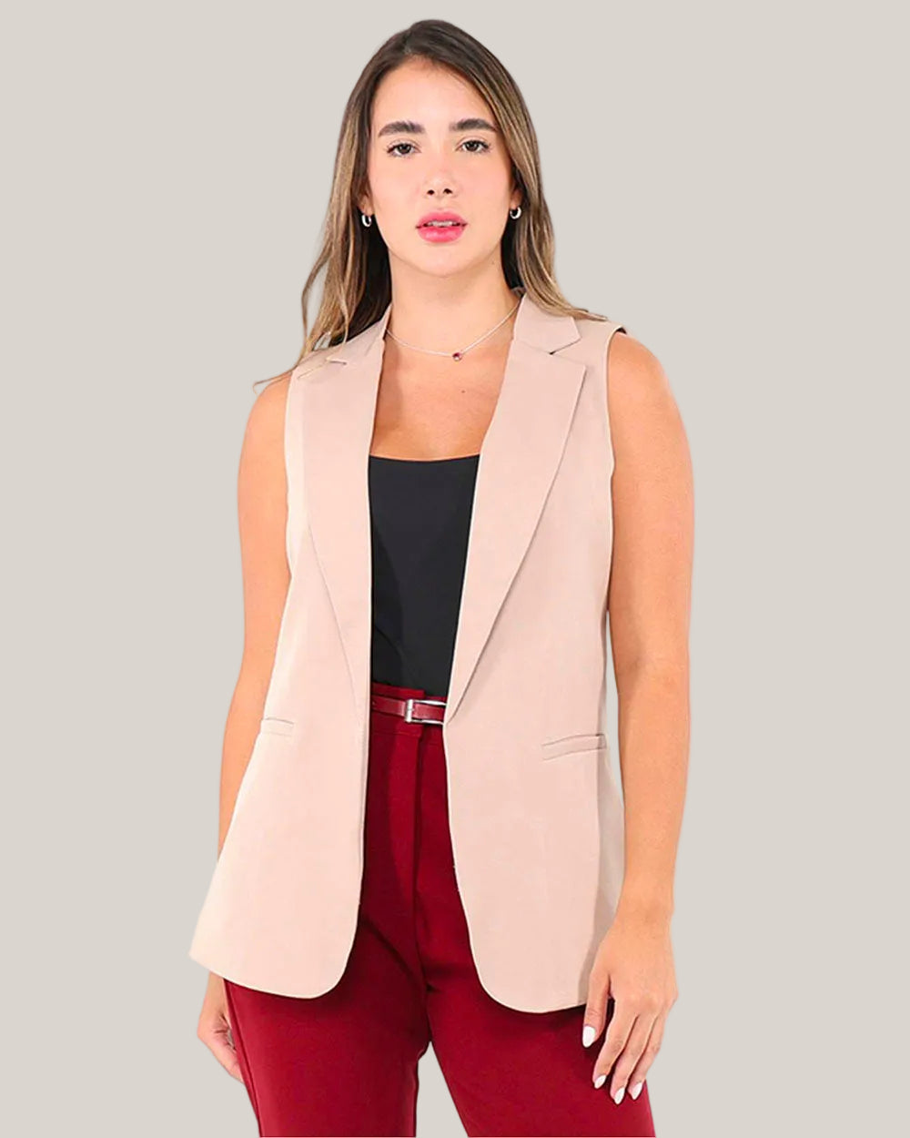 Blazer Sin Manga Mujer