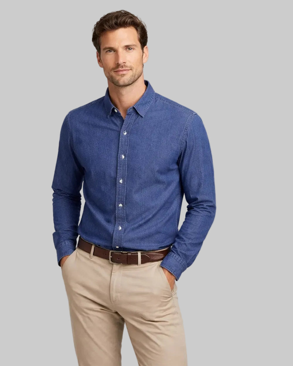 Camisa Manga Larga Hombre