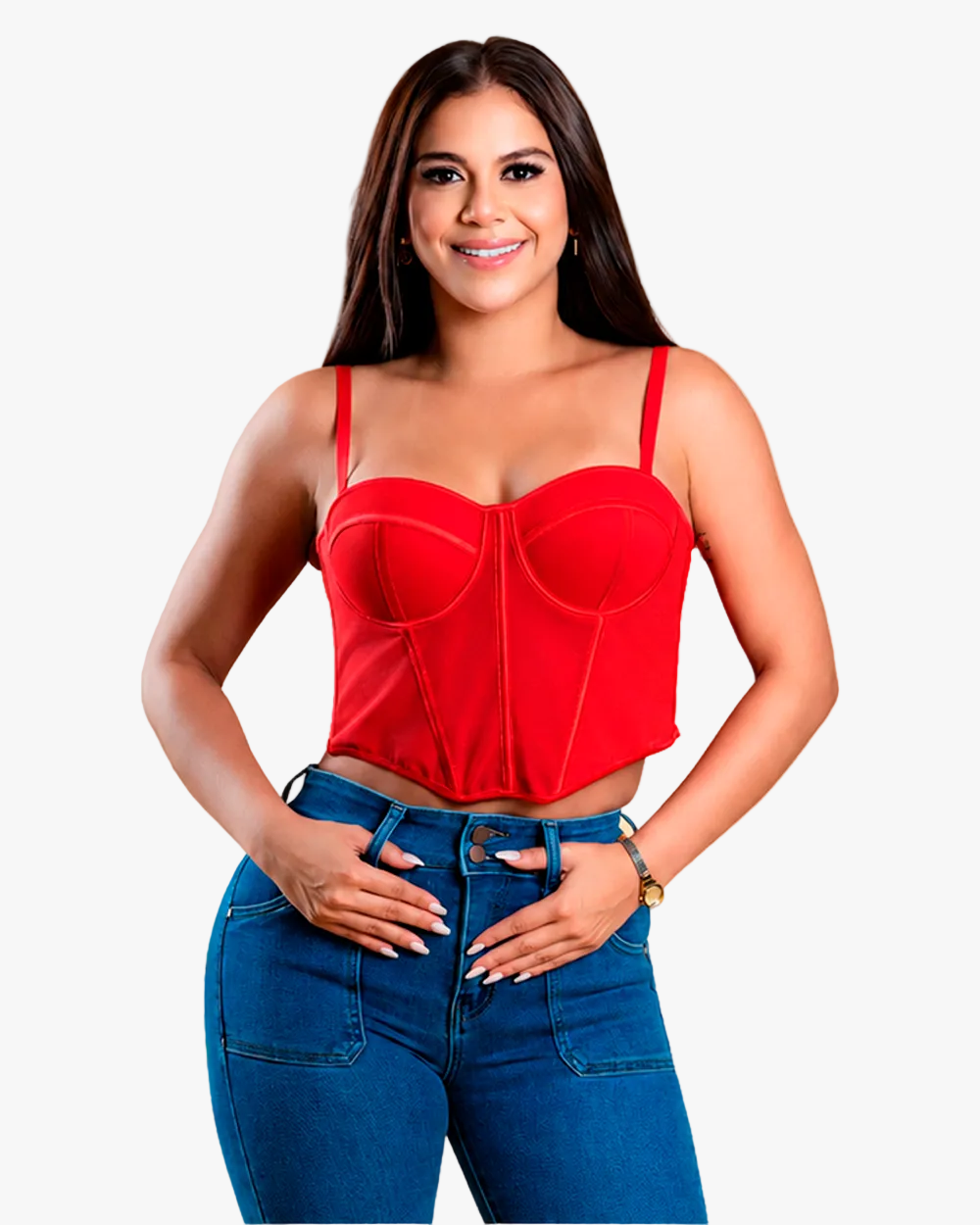 Corset Con Tirantes Mujer