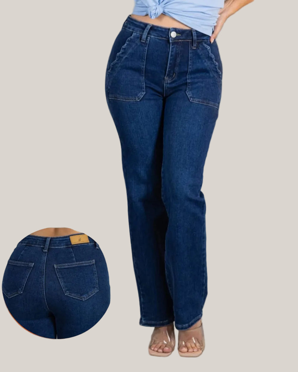 Jean Straight Fit Mujer