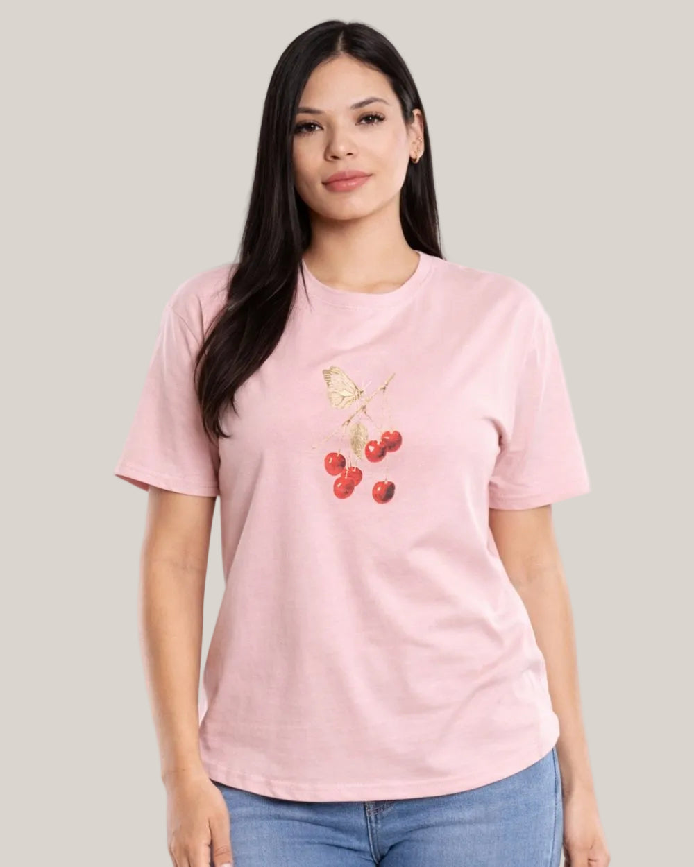 Camiseta Manga Corta Oversize Fit Mujer