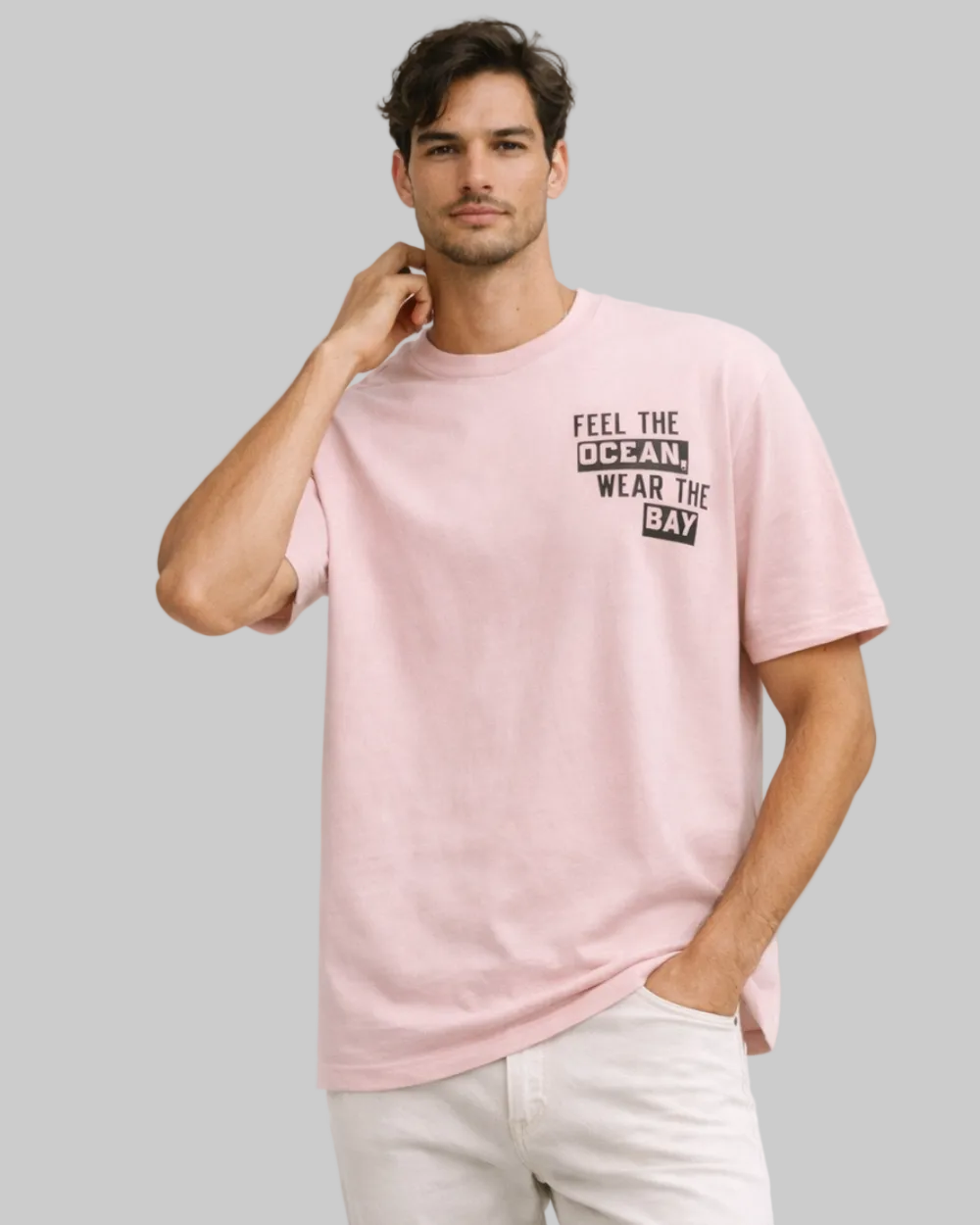 Camiseta Manga Corta Oversize Fit Hombre