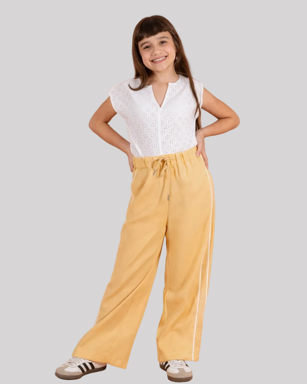 Pantalon Wide Leg Juvenil Niña