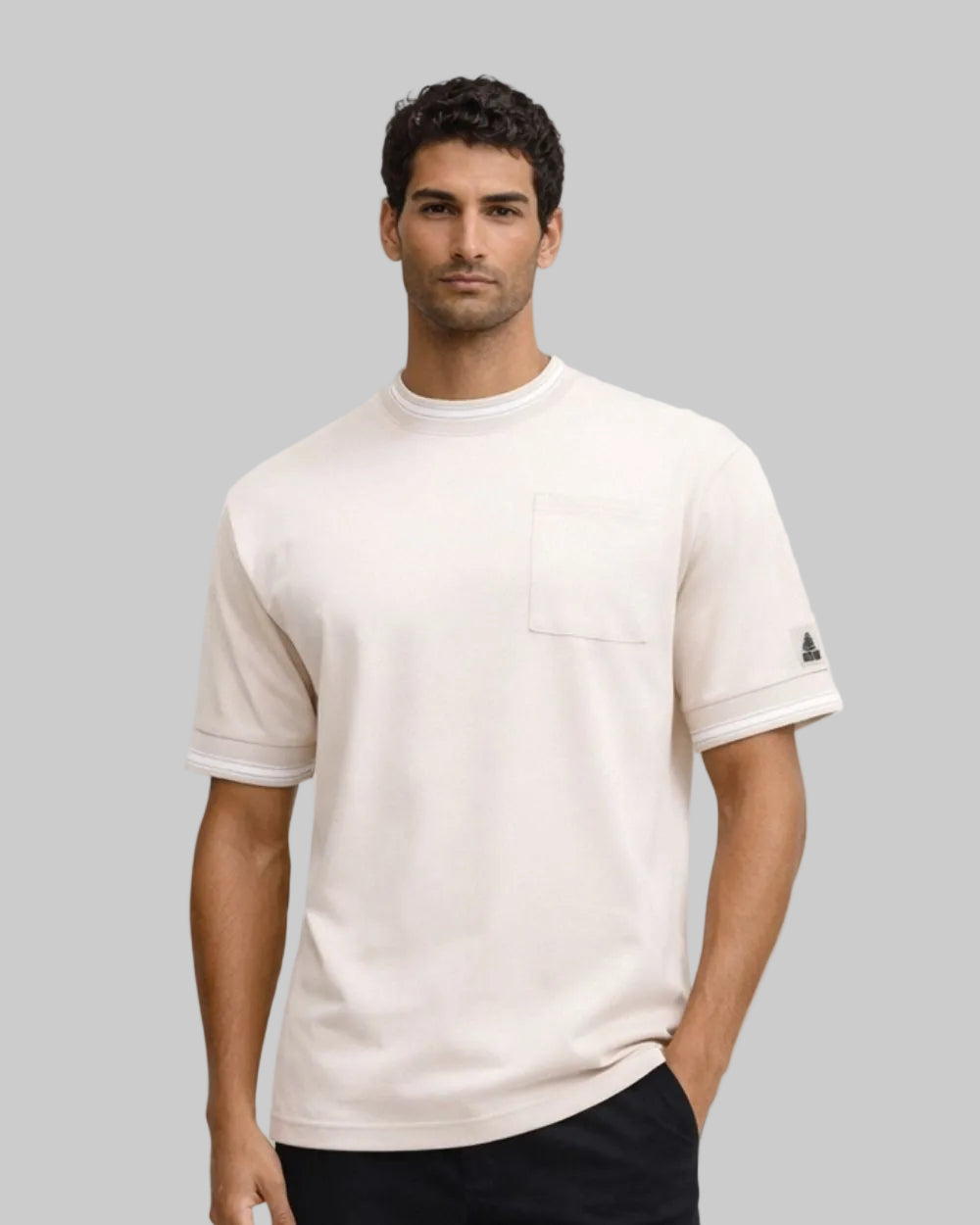 Camisa Manga Corta Oversize Fit Hombre