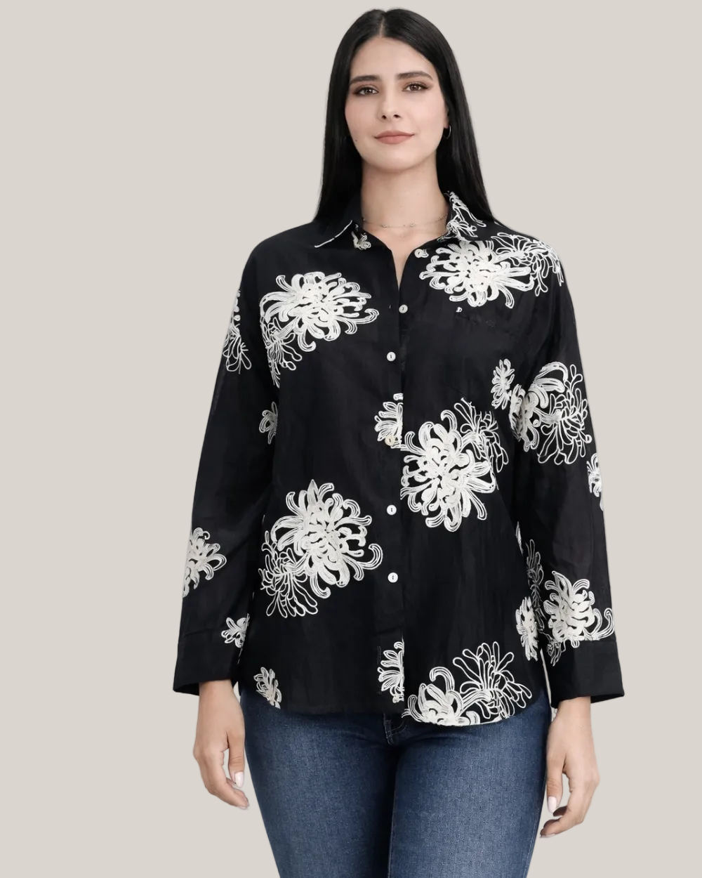 Blusa Manga Larga Mujer
