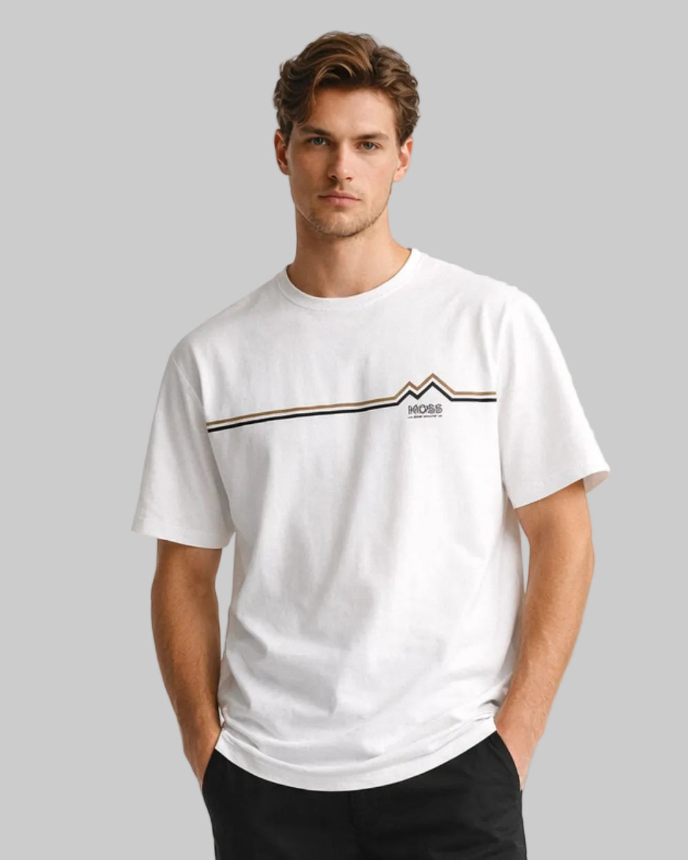 Camiseta Manga Corta Plus Hombre