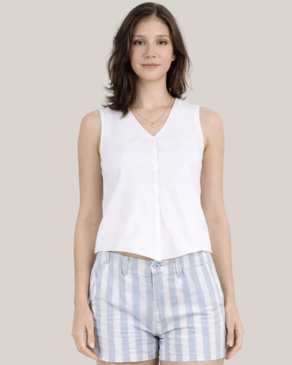 Blusa Sin Manga Mujer