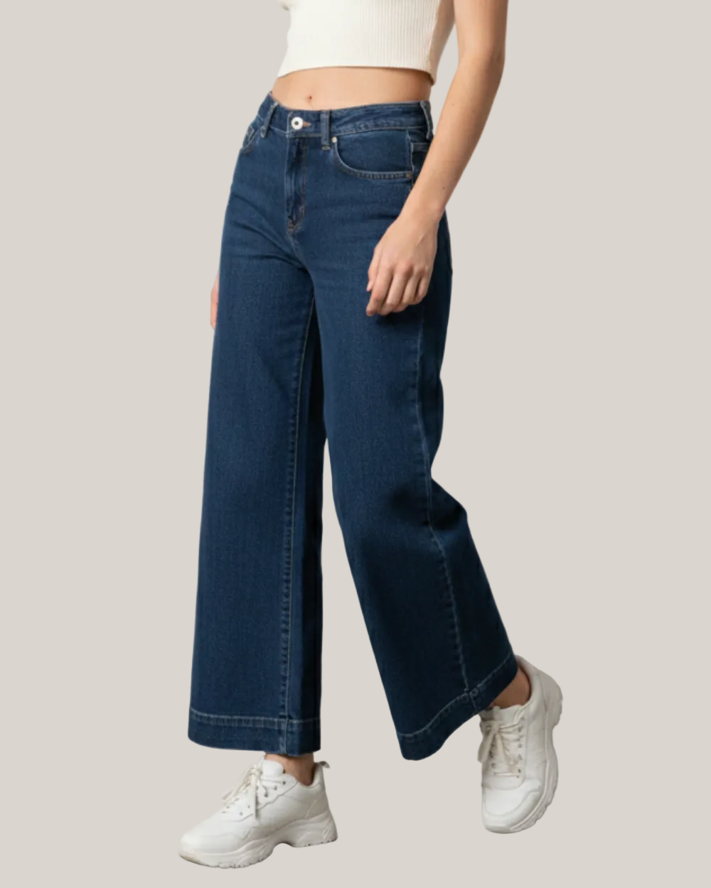 Jean Palazzo Fit Mujer