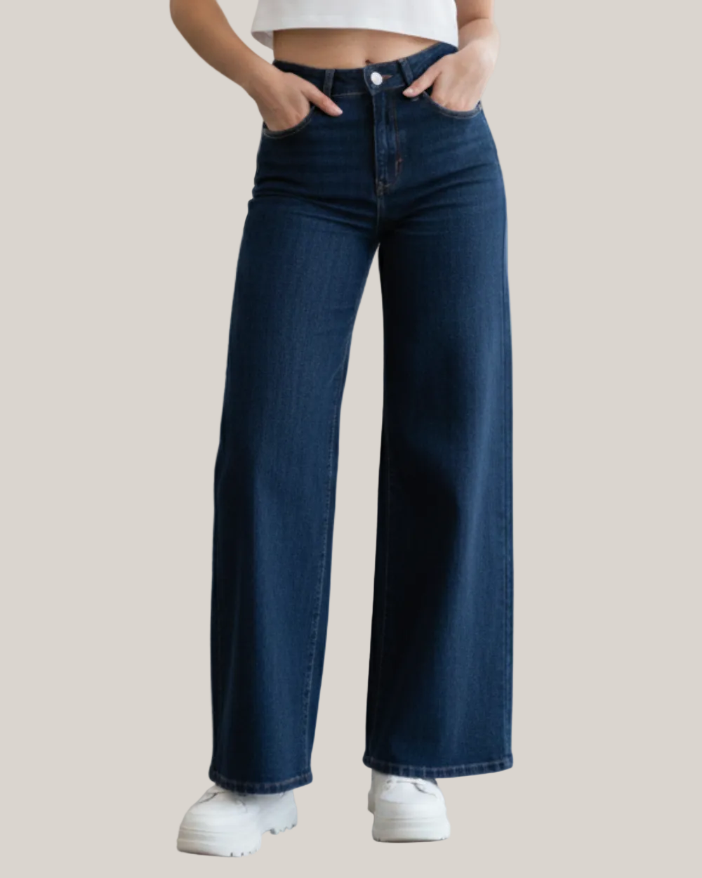 Jean Palazzo Fit Mujer