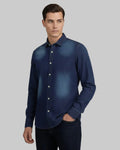 Camisa Denim Manga Larga Hombre