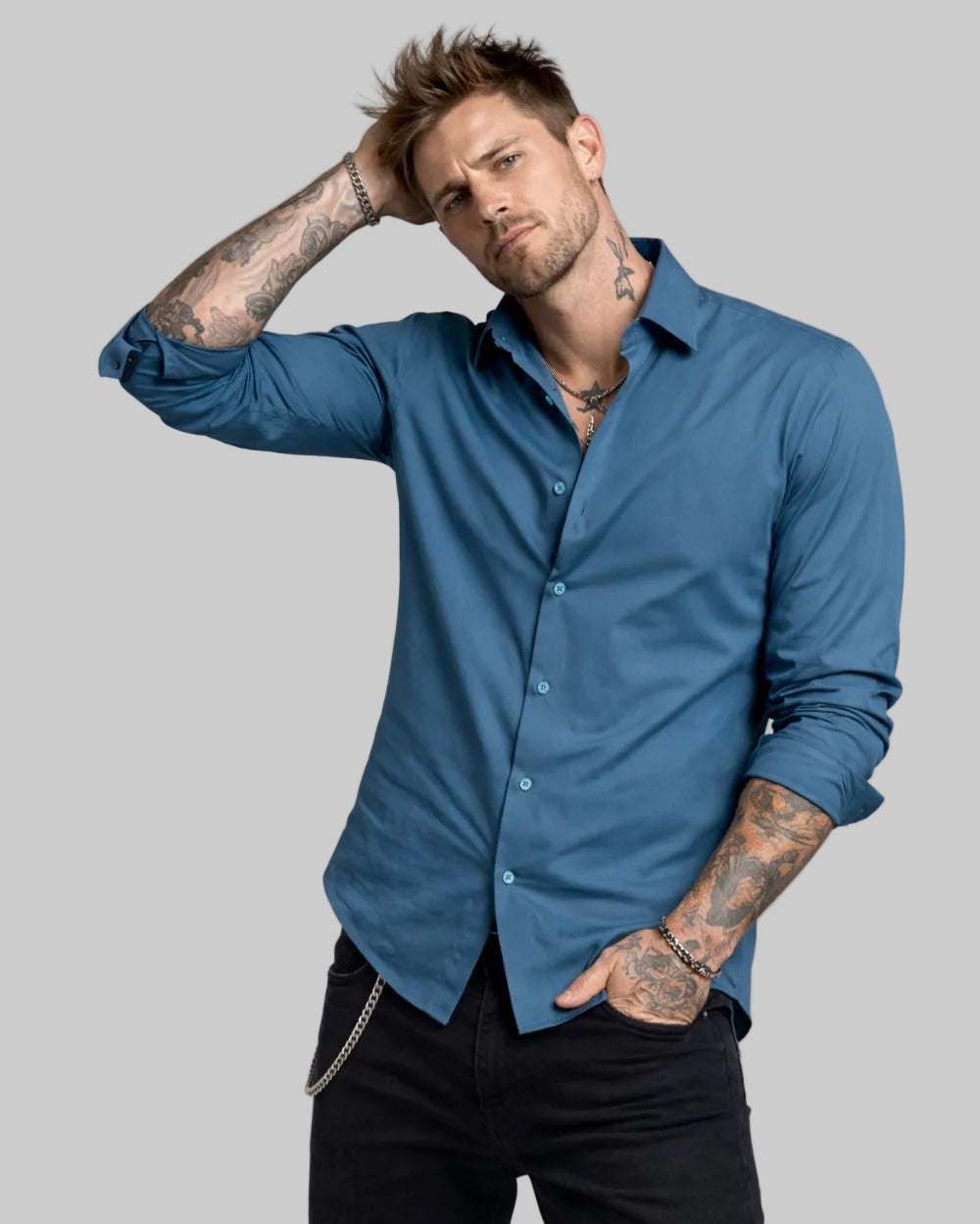 Camisa Manga Larga Hombre