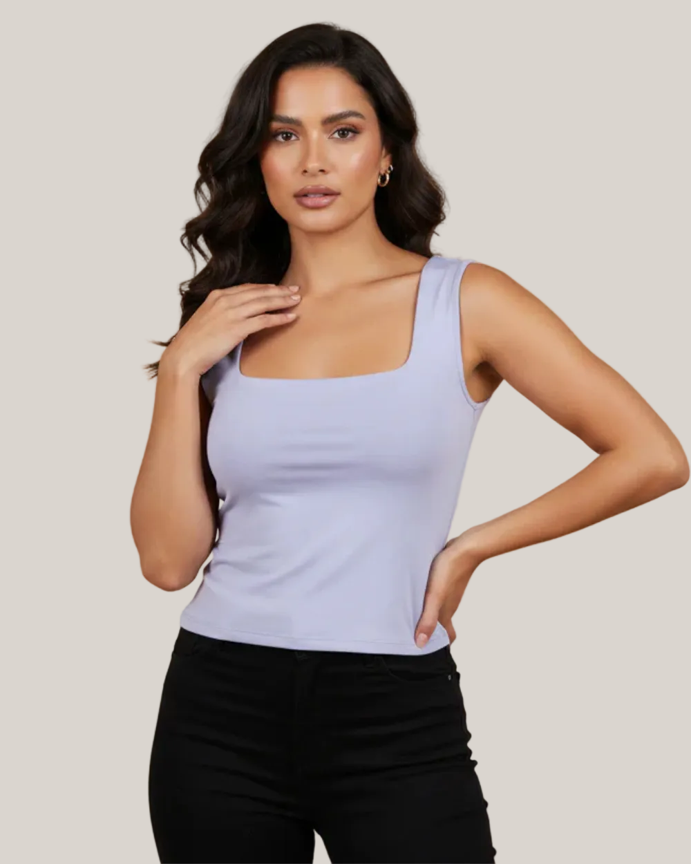 Crop Top Sin Manga Mujer