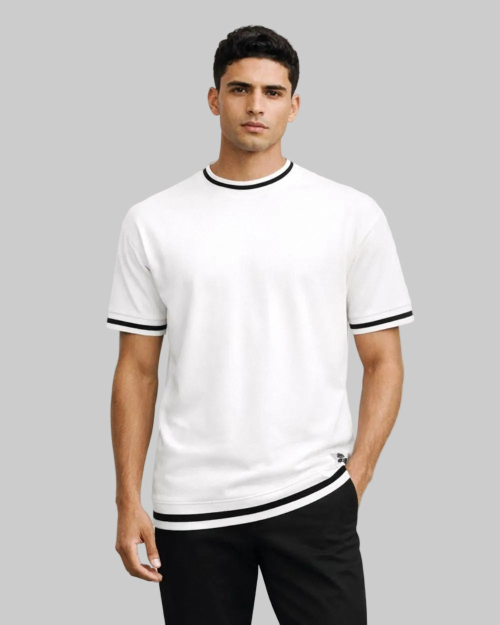 Camiseta Manga Corta Oversize Fit Hombre