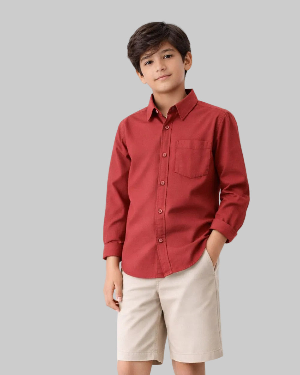 Camisa Manga Larga Juvenil Niño
