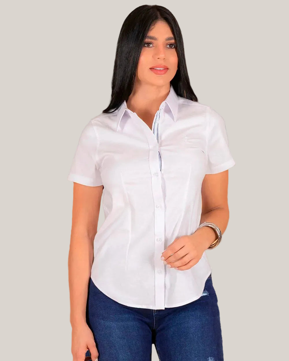Blusa Manga Corta Mujer