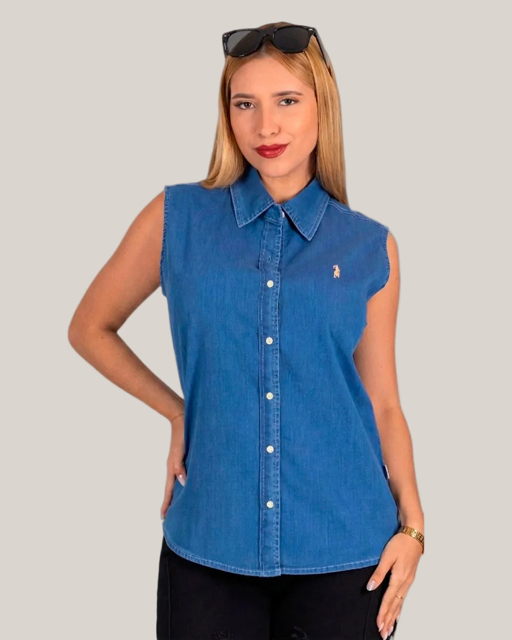 Blusa Sin Manga Mujer