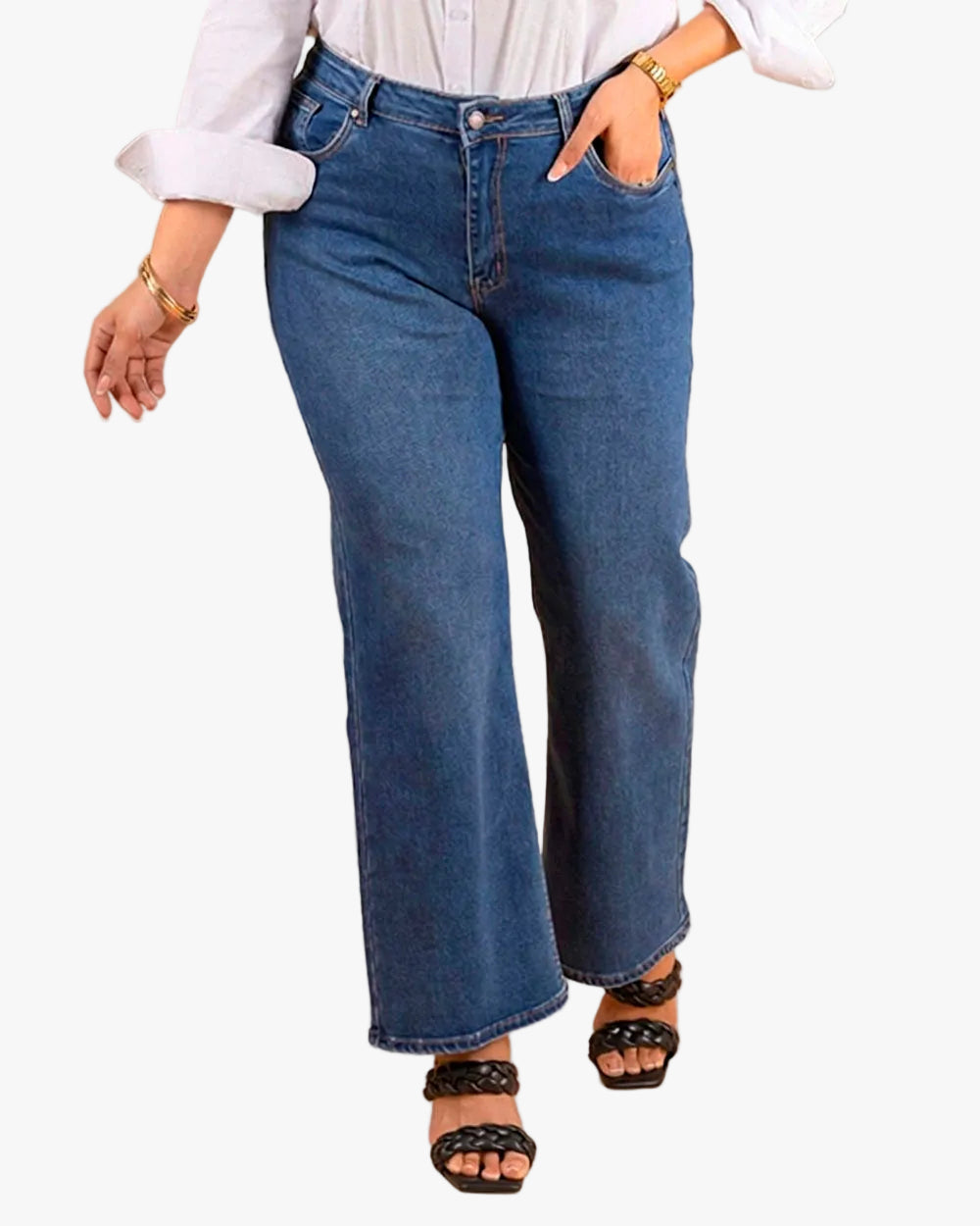 Jean Straight Fit Plus Mujer