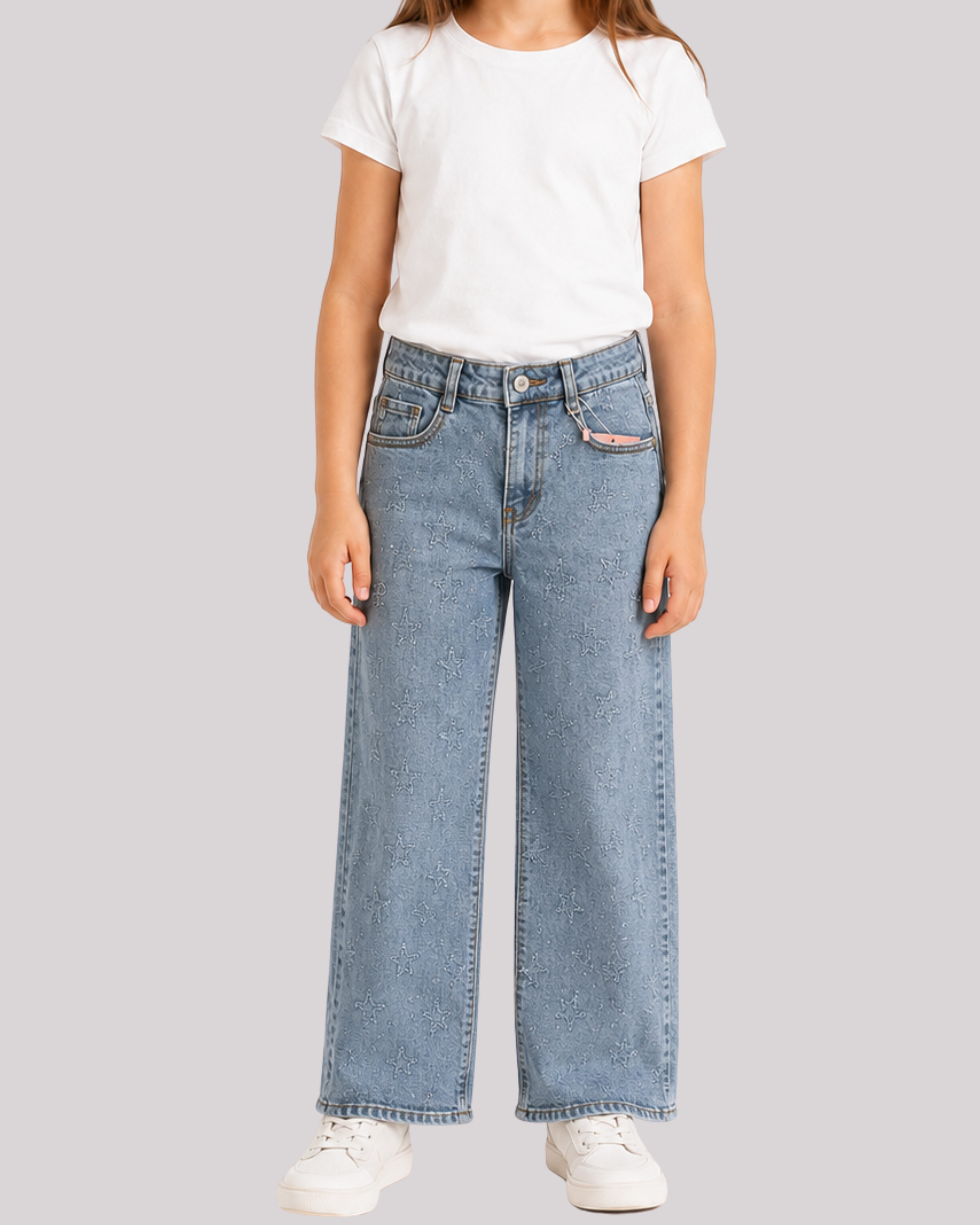 Jean Wide Leg Juvenil Niña