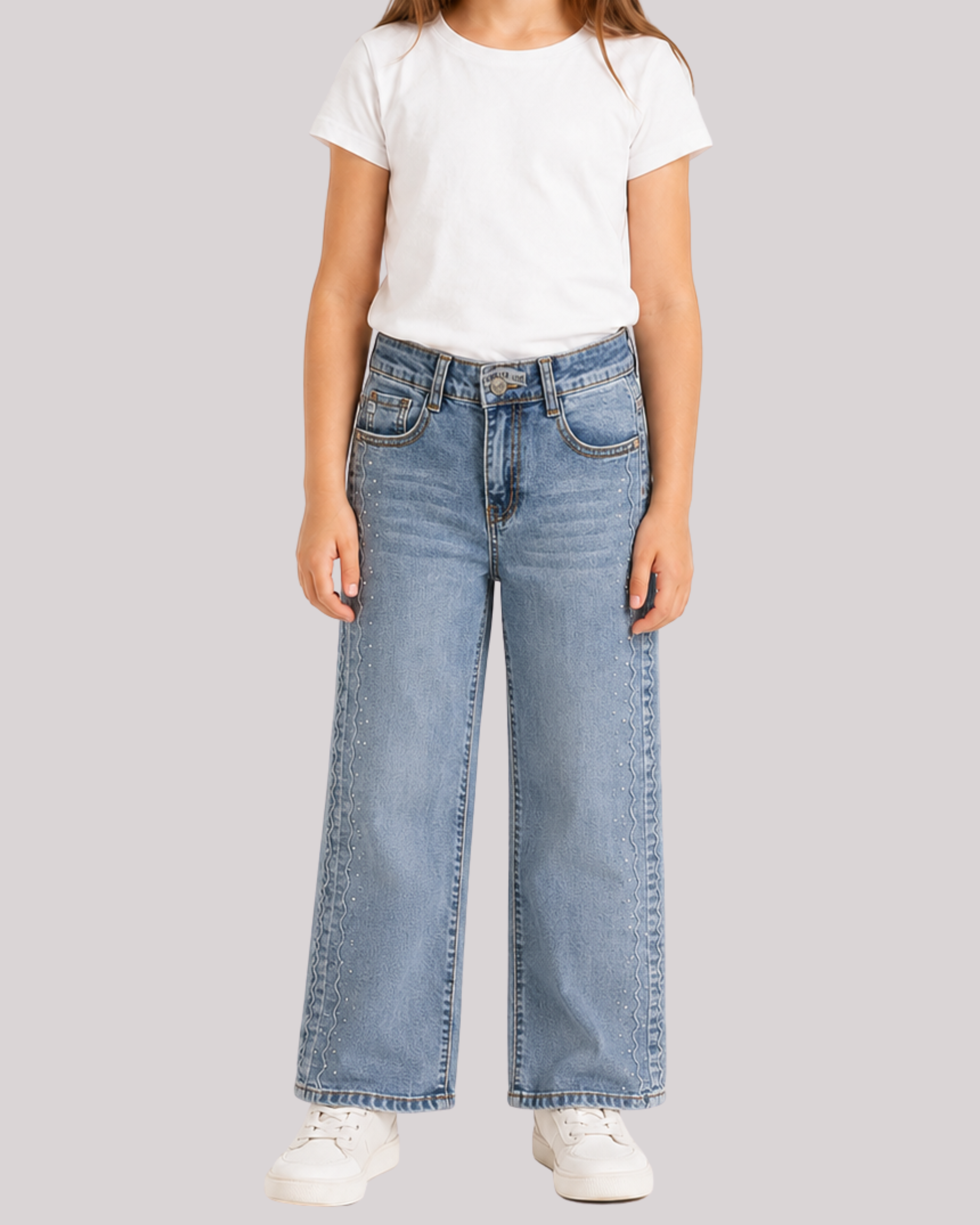 Jean Wide Leg Juvenil Niña