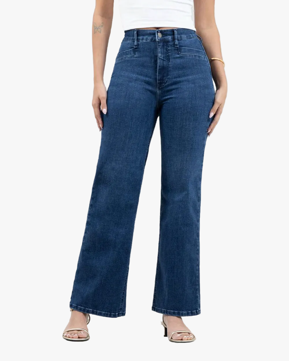 Jean Slim Wide Leg Mujer