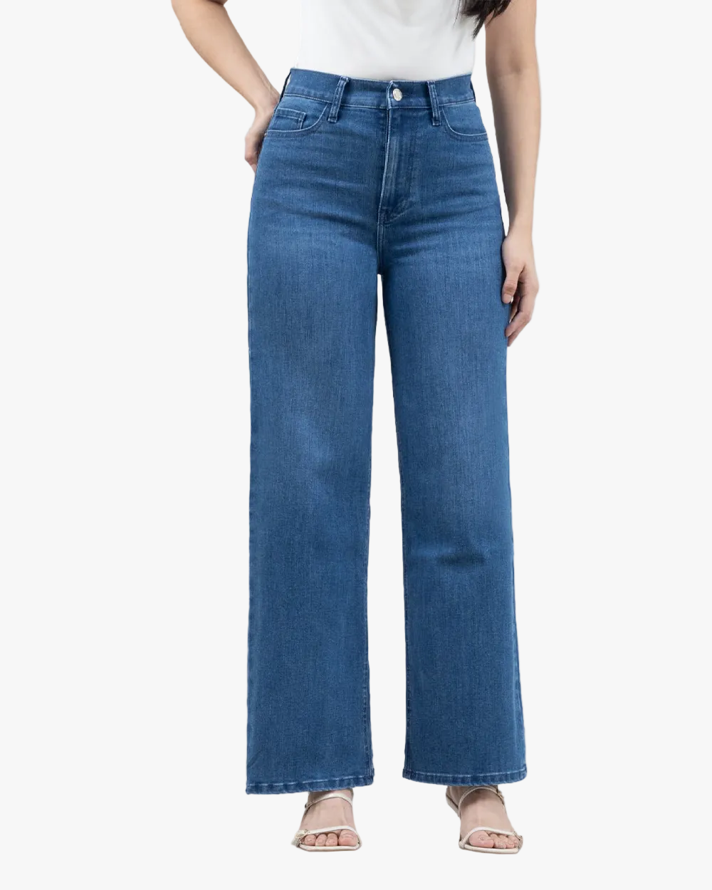 Jean Slim Wide Leg Mujer