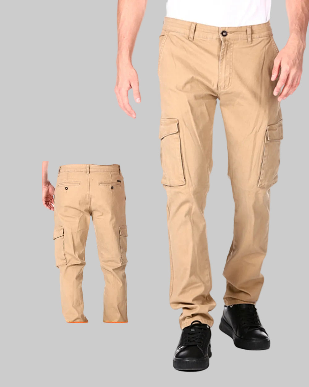 Pantalon Twill Cargo Hombre
