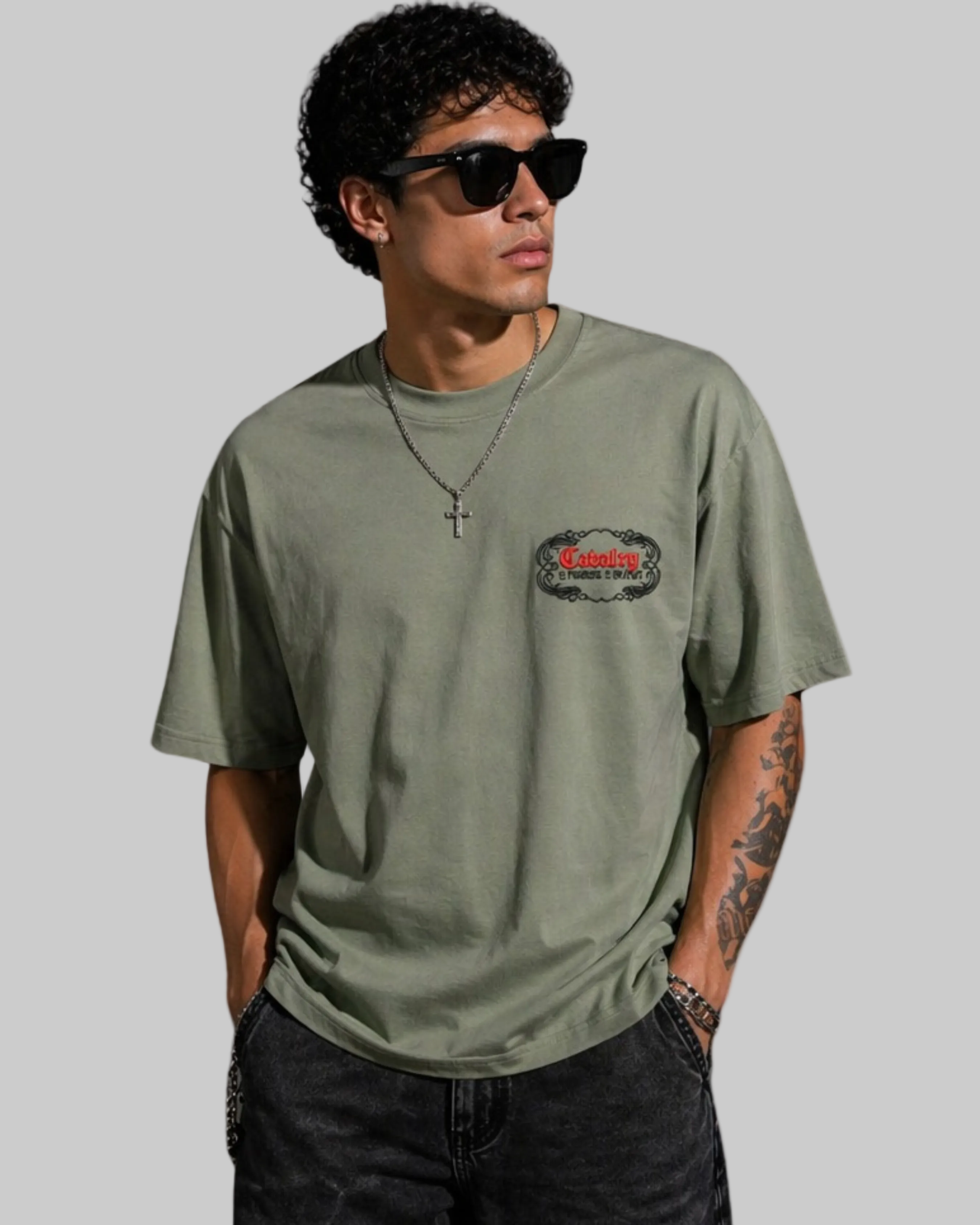 Camiseta Manga Corta Oversize Fit Hombre