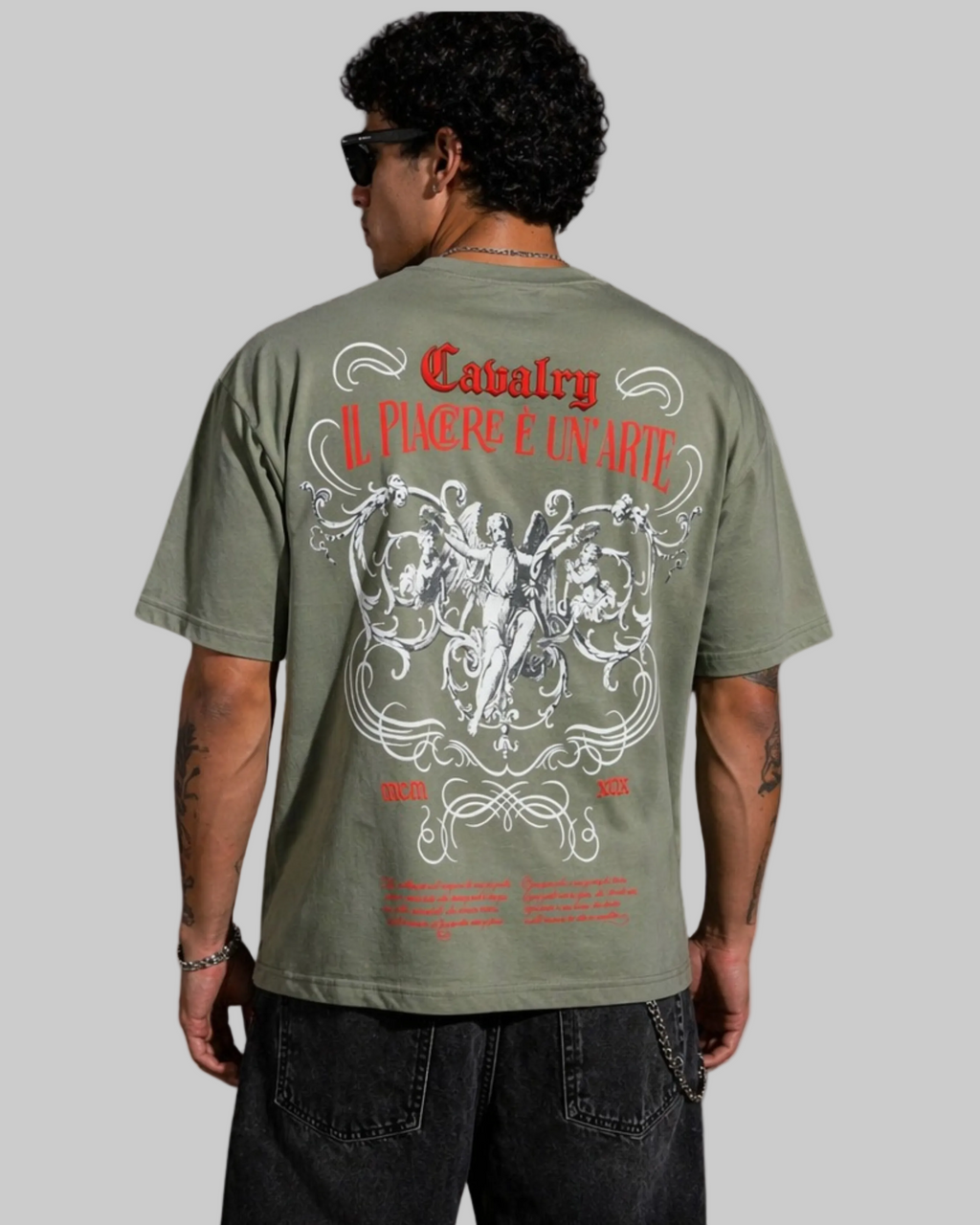Camiseta Manga Corta Oversize Fit Hombre