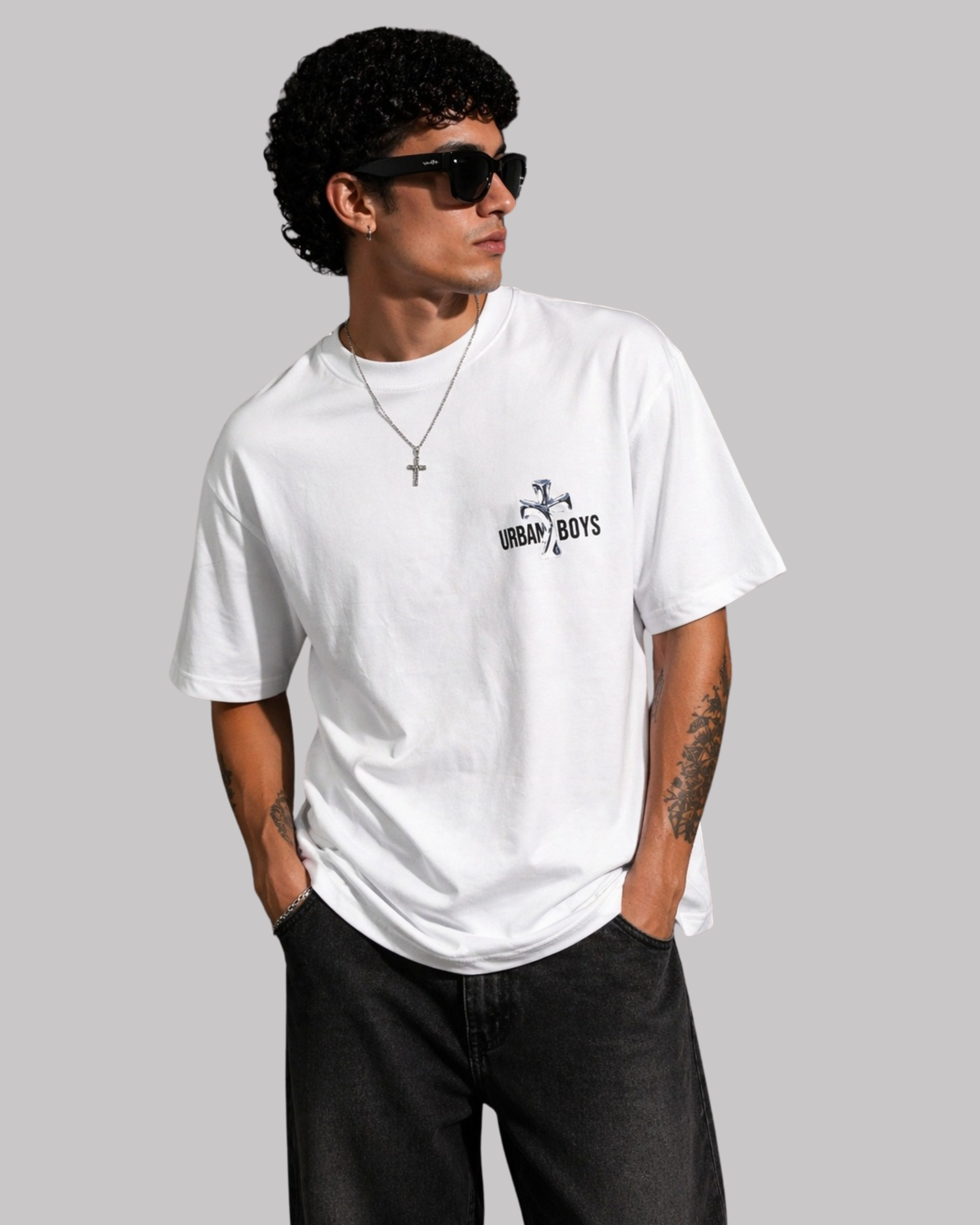 Camiseta Manga Corta Oversize Fit Hombre
