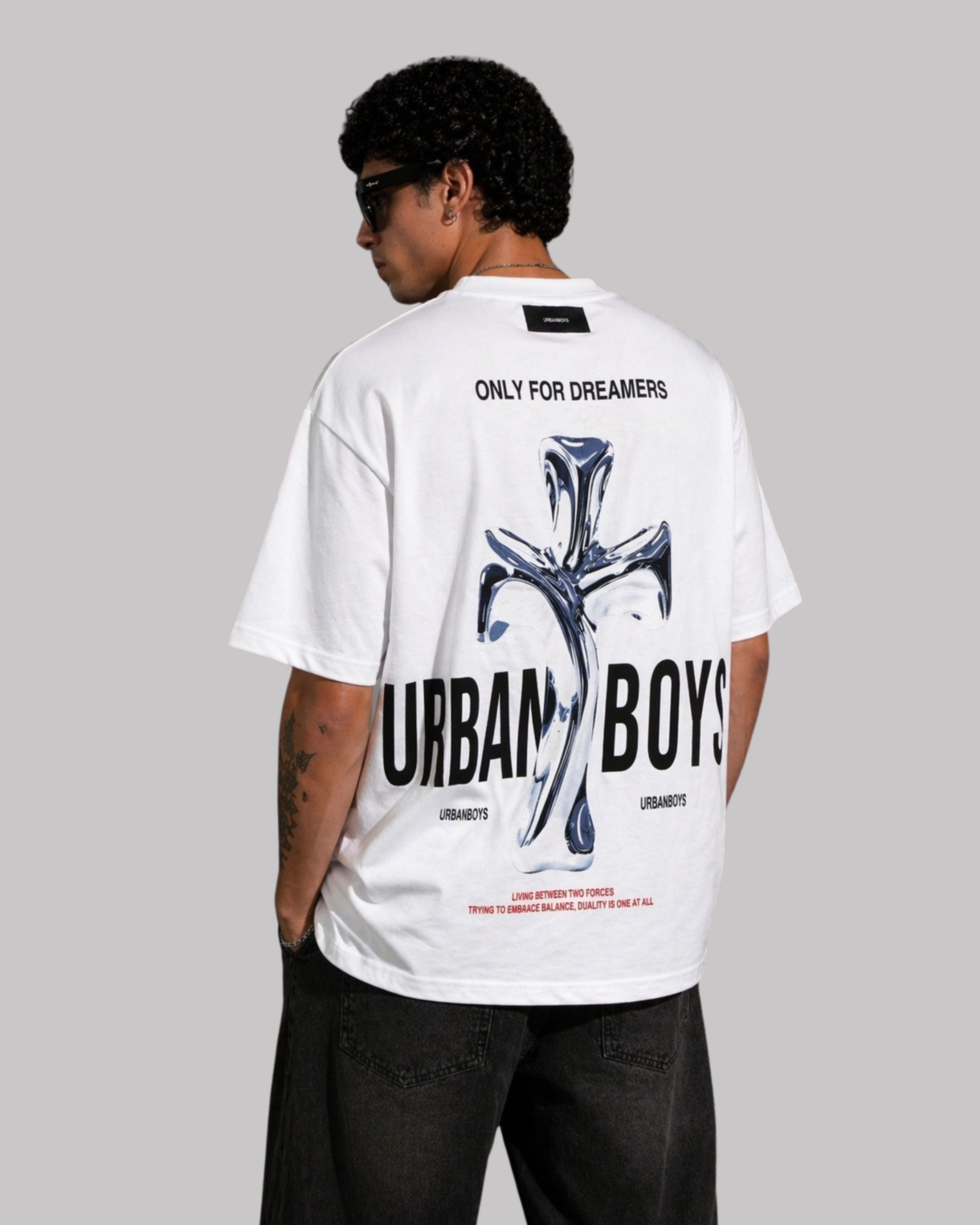 Camiseta Manga Corta Oversize Fit Hombre