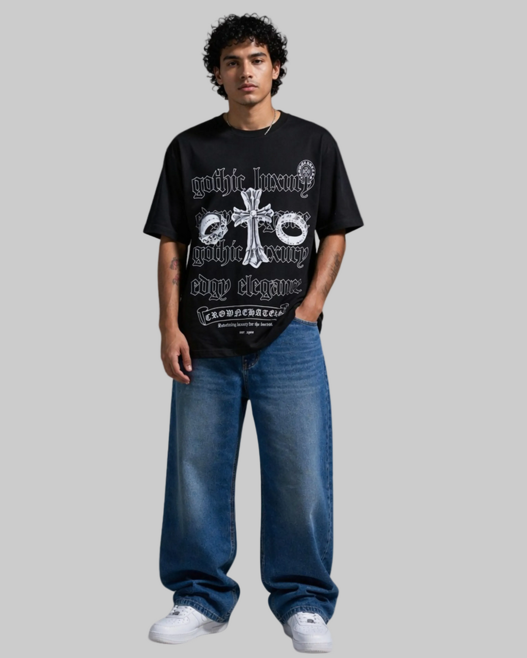 Camiseta Manga Corta Oversize Fit Hombre