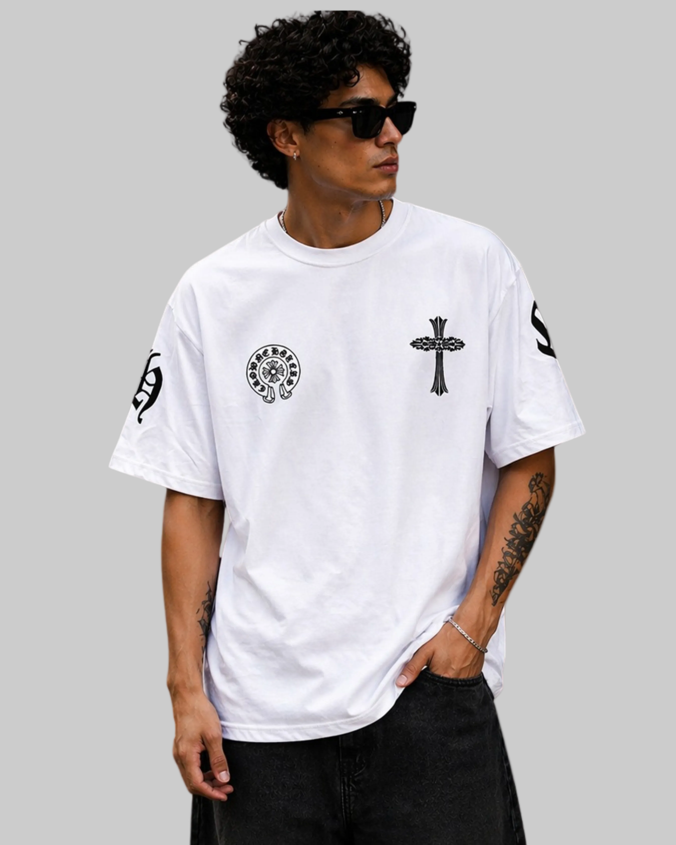 Camiseta Manga Corta Oversize Fit Hombre