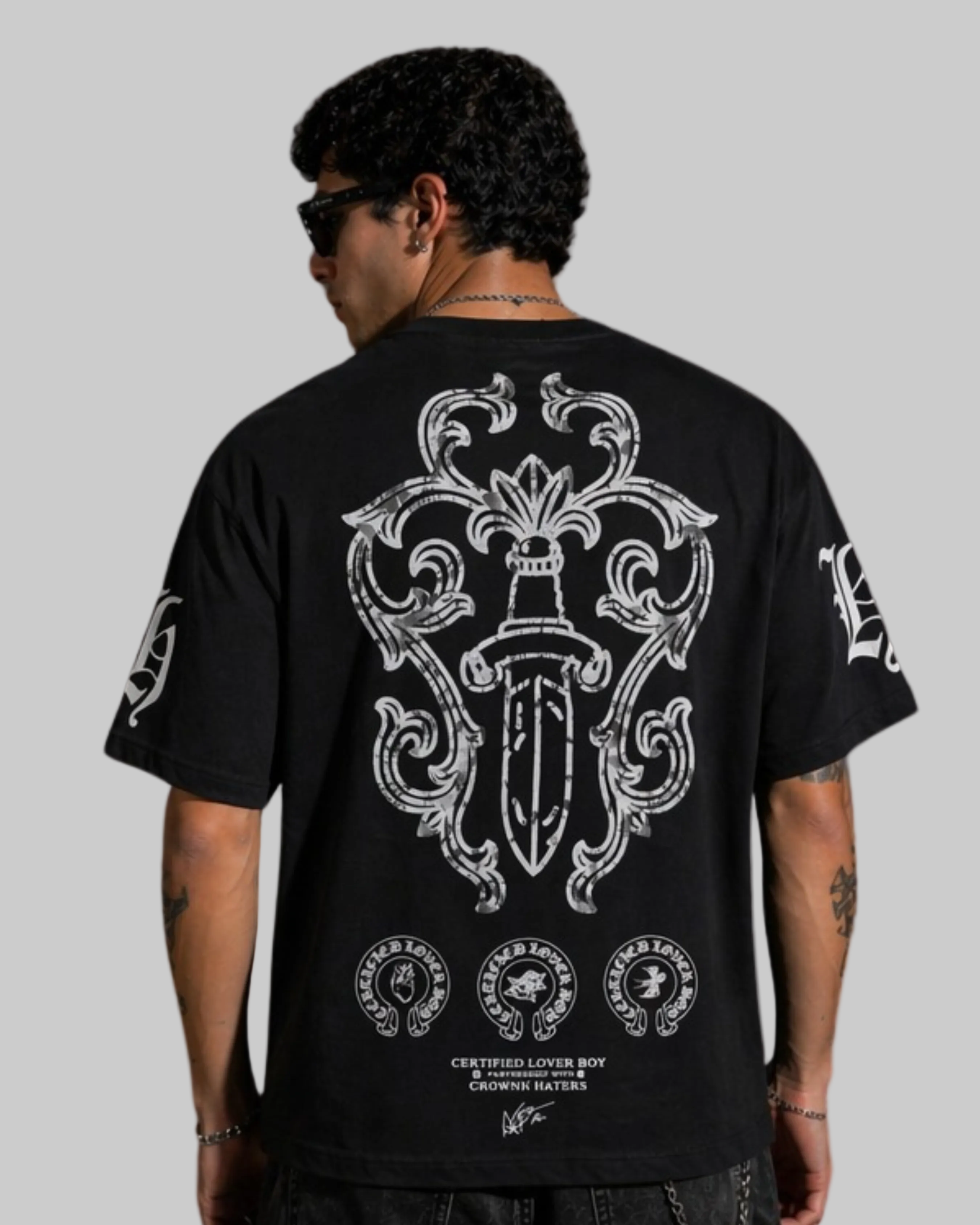 Camiseta Manga Corta Oversize Fit Hombre