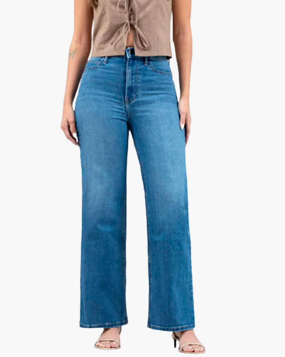 Jean Slim Wide Leg Mujer