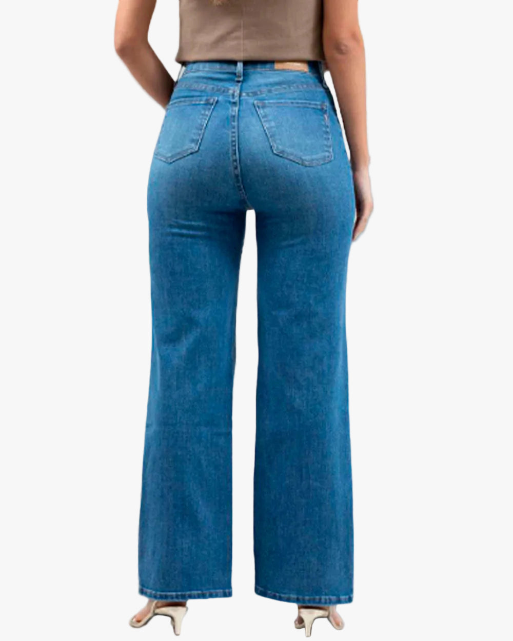 Jean Slim Wide Leg Mujer