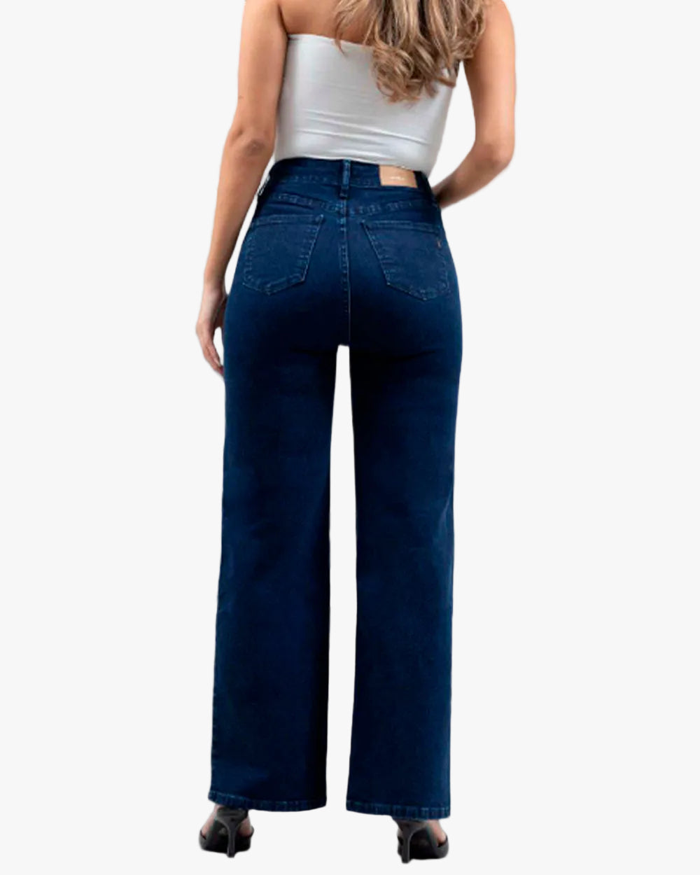 Jean Slim Wide Leg Mujer