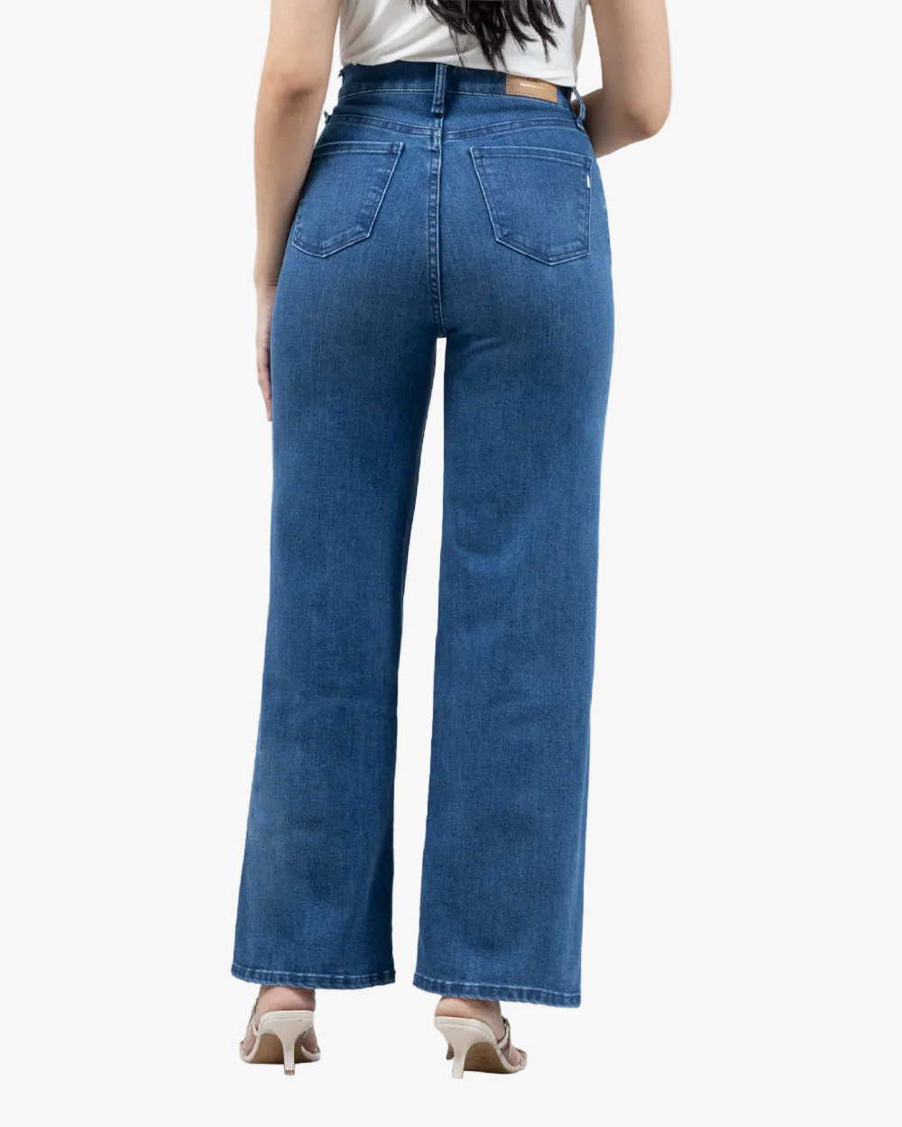 Jean Slim Wide Leg Mujer