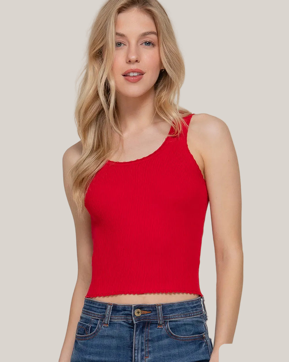 Crop Top Sin Manga Mujer